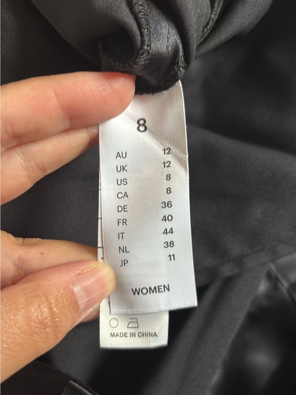 LILYSILK Silk Straight Leg Dress Pants Black Career Office Size 8 Business - Picture 4 of 5